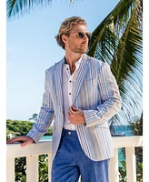 Koy Clothing Men's Striped Kikoy Cotton Blazer