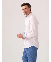 Koy Clothing Men's Long Sleeve Grandfather Collar Shirt