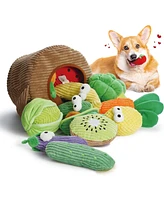 Nocciola 15 Pack Grocery Bag Crinkle Dog Squeaky Toys,Christmas gift,Plush Dog Toys for Aggressive Chewers,Stuffed Dog Chew Toys for Small Medium Dogs