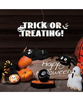 Nocciola 6 Pcs Halloween Dog Squeaky Toys for Aggressive chewers, Christmas gift,Stuffing Body Dog Toy Set for Small to Large Dogs