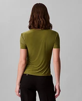 Calvin Klein Women's Short Sleeve V-Neck T-Shirt