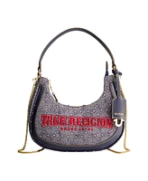 True Religion Striped Denim Small Hobo