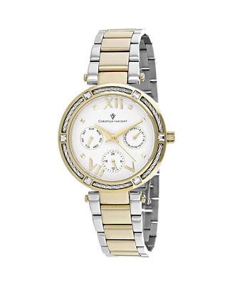 Christian Van Sant Women's Sienna White Dial Watch - CV1823