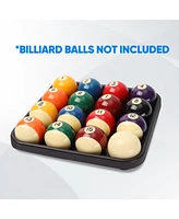 Gse Games & Sports Expert Black Plastic Billiard Ball Carrying Tray, Pool Ball Storage Holder for 2.25-Inch Regulation Size Balls