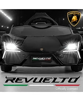 Best Choice Products Kids 12V Ride-On Car Officially Licensed Lamborghini Revuelto w/ Remote, Led Lights