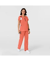 Wink Women's Nova Flex-n-Reach Shoulder Panel V-Neck Scrub Top
