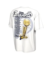 Nike Men's and Women's White Indiana Pacers 2025 Nba Finals Champions Celebration Parade Roster T-Shirt