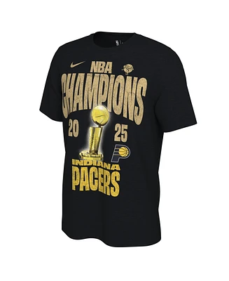 Nike Men's Black Indiana Pacers 2025 Nba Finals Champions Confetti Locker Room T-Shirt