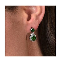 Sohi Women's Teardrop Stone Drop Earrings