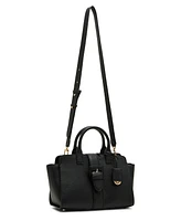 Anne Klein Covered Buckle with Convertible Strap Medium Satchel Bag