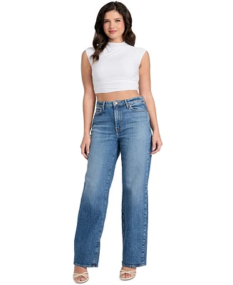 Guess Women's High Rise Straight-Leg Jeans