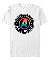 Fifth Sun Men's Belong Believe Be Proud Short Sleeve T-Shirt