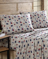 Beatrice Home Fashions Lodge 100-Thread Count Microfiber 3-Pc. Sheet Set, Twin