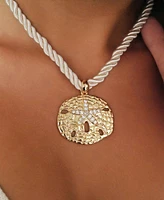 Ettika Sand Dollar Pendant Necklace