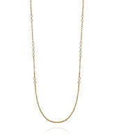 Vince Camuto Gold Tone Long Station Necklace