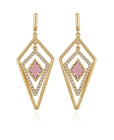 Vince Camuto Gold-Tone Diamond Shaped Drop Earrings