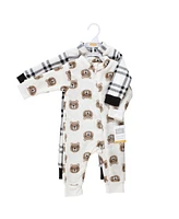 Hudson Baby Boys Plush Jumpsuits