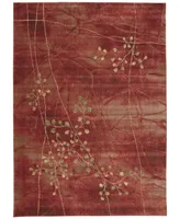 Closeout! Nourison Home Somerset Flame Blossom 3'6" x 5'6" Area Rug