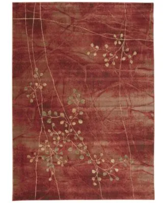 Closeout Nourison Home Somerset Flame Blossom Area Rugs
