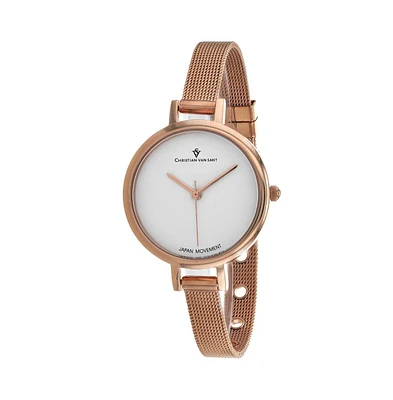 Christian Van Sant Women's Grace White Dial Watch - CV0281