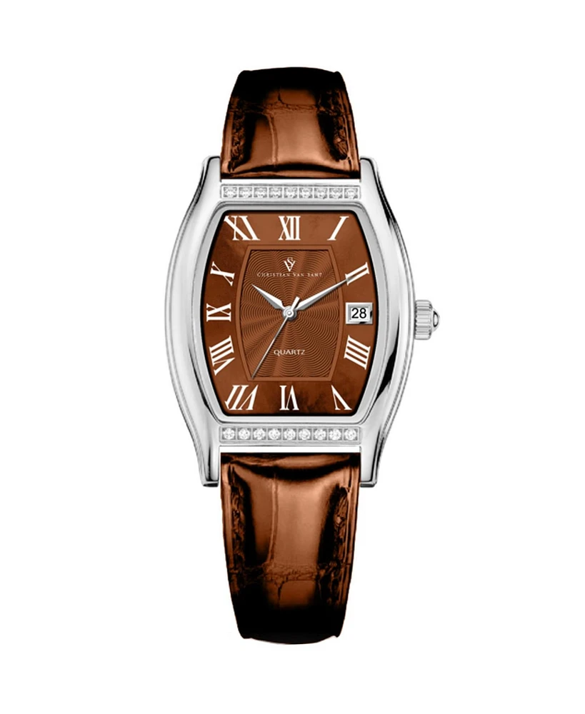Christian Van Sant Women's Gemma Brown Dial Watch - CV2444