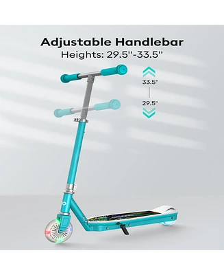 Electric Scooter for Kids with Adjustable Handlebar and Led Lights.