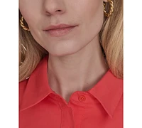 Vince Camuto Women's Cotton Short-Sleeve Shirtdress
