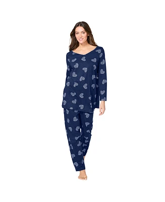 Avenue Women's Body Three-Quarter Sleeve Pajama Set