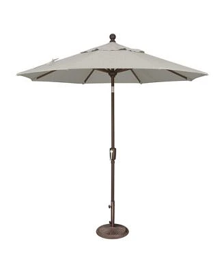 Mondawe 7.5ft Octagon Patio Umbrella With Push Button Tilt Bronze Frame