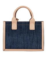 True Religion Bombe Logo Denim Tote