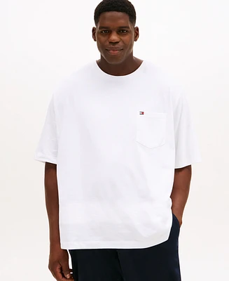 Tommy Hilfiger Men's Big & Tall Crew Neck Pocket T-Shirt