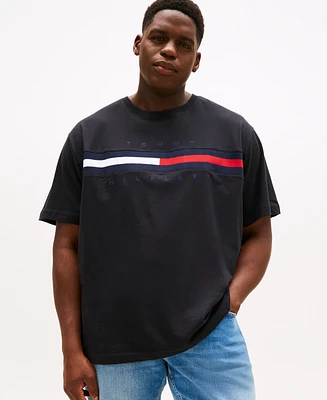 Tommy Hilfiger Men's Big & Tall Tino Logo Short Sleeve T-Shirt