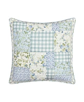 Piper & Wright Karalena Cotton Quilted Decorative Pillow, 20 x 20"