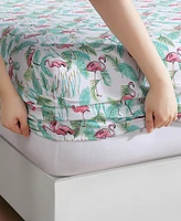 Beatrice Home Fashions Coastal Printed 4-Pc. Sheet Set, Full