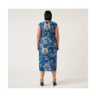 Estelle Elysium Mesh Midi Dress