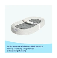 Graco Premium Oval Contoured Changing Pad with Bonus Cover and Water