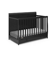 Graco Asheville 4-in-1 Convertible Crib with Drawer (Black)