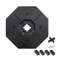 4 Pieces Patio Cantilever Offset Umbrella Weights Base Plate Set
