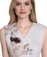 Calvin Klein Women's Sleeveless Scuba Sheath Dress
