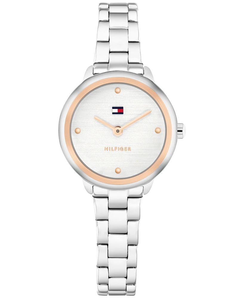 Tommy Hilfiger Women's Quartz Silver Tone Stainless Steel Bracelet Watch, 26mm