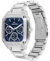 Tommy Hilfiger Men's Multifunction Silver Tone Stainless Steel Bracelet Watch, 39mm