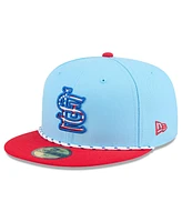 New Era Men's Light Blue/Red St. Louis Cardinals 2025 Fourth of July 59FIFTY Fitted Hat