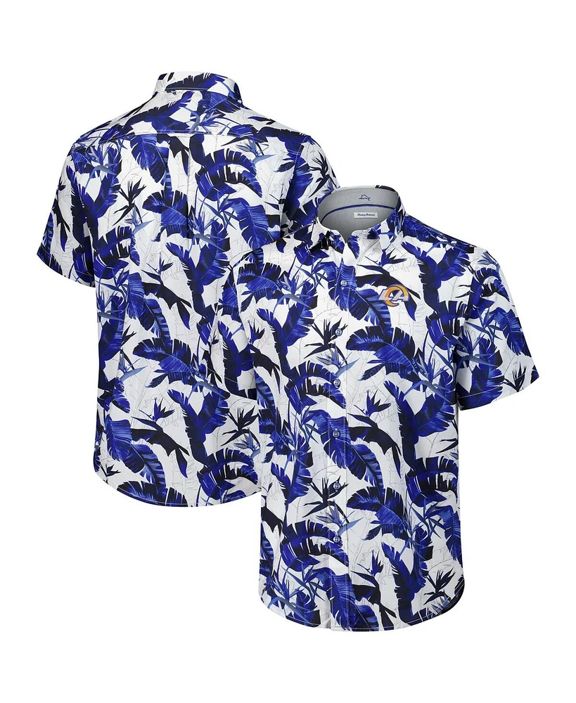 Tommy Bahama Men's Royal Los Angeles Rams Sunnyvale Blooms Camp Button-Up Shirt