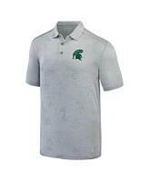 Tommy Bahama Men's Gray Michigan State Spartans Sport Palm Coast Palmera IslandZone Polo Shirt