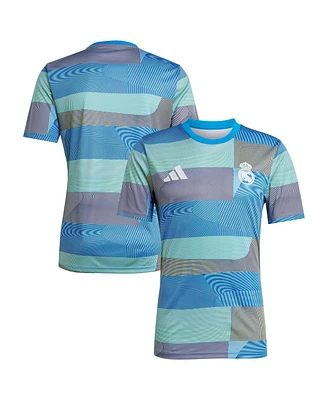Adidas Men's Blue Real Madrid 2025/26 Aeroready Pre-Match Jersey