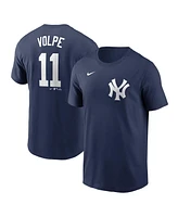 Nike Men's Anthony Volpe Navy New York Yankees Fuse Name Number T-Shirt