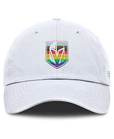 Fanatics Men's White Vegas Golden Knights Pride Adjustable Hat
