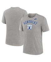 Nike Men's Heather Gray Kentucky Wildcats Legacy Arch Tri-Blend T-Shirt