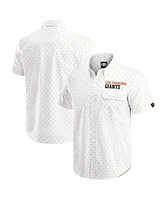 Darius Rucker Collection by Fanatics Men's Cream San Francisco Giants Printed Button-Down Shirt