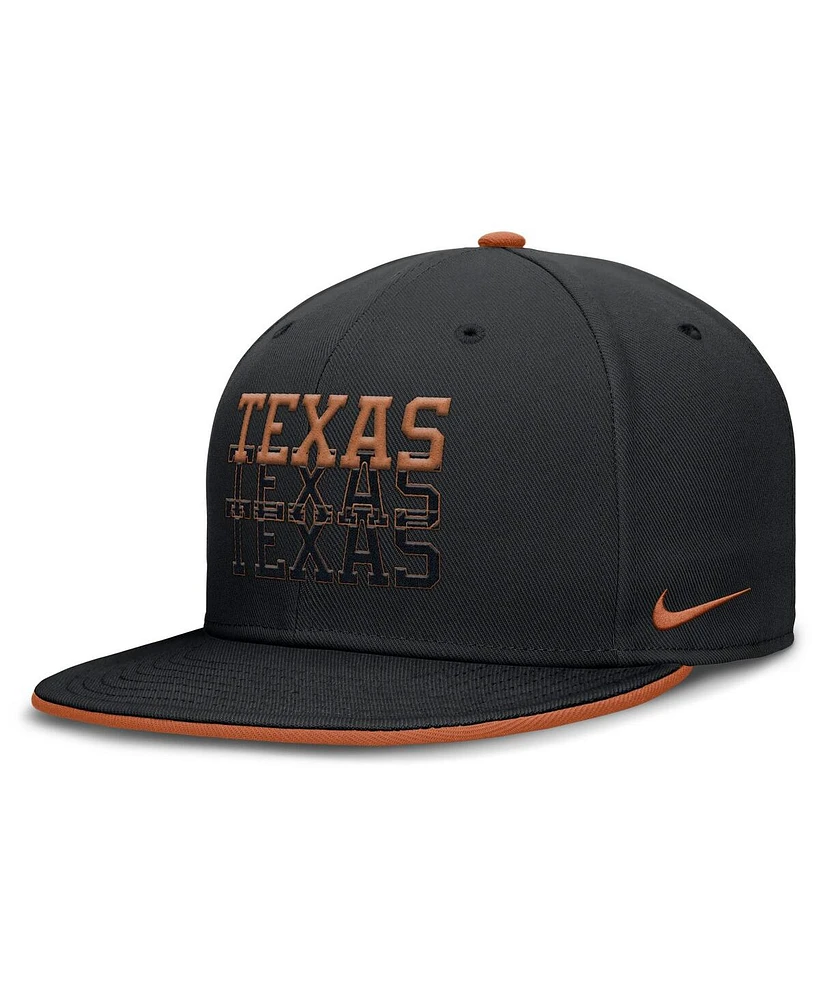 Nike Men's Black Texas Longhorns True Primetime Performance Fitted Hat
